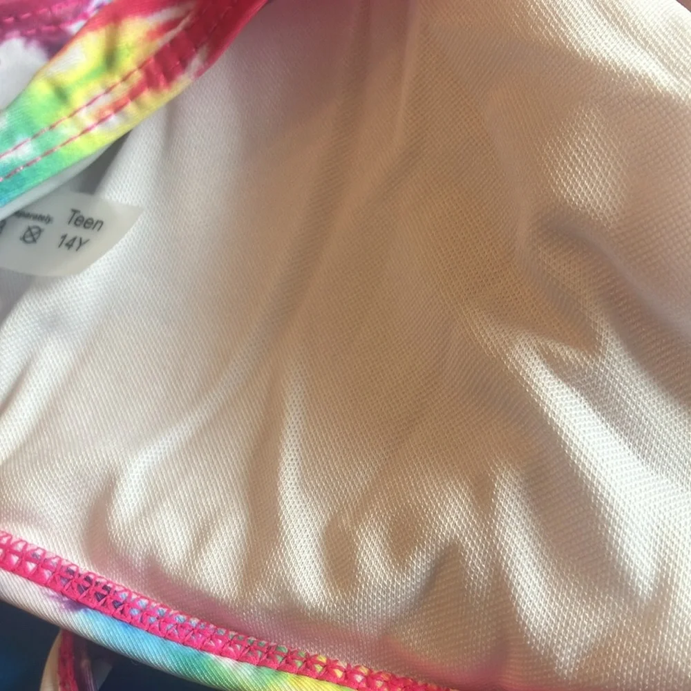 FINAL MARKDOWN Girls SHEIN Vibrant Tie-Dye Swimsuit 14